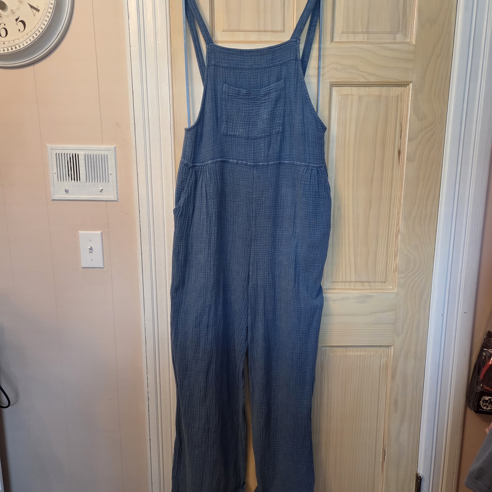Women's Blue Denim Overalls